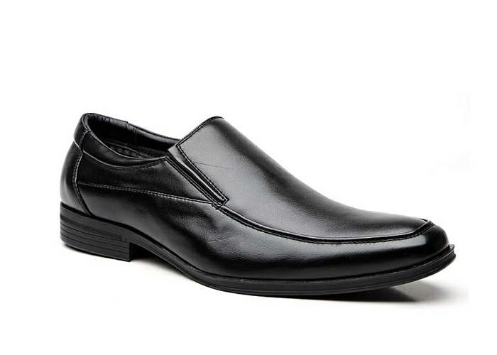 Slip on Loafers Czarny Durability Mens Casual Dress Buty na uroczyste wydarzenia