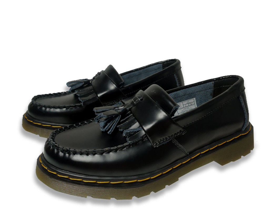 Adrian Tassel Leather Loafers Black Women'S rozmiar dostosowany do potrzeb formalnych / zwykłych