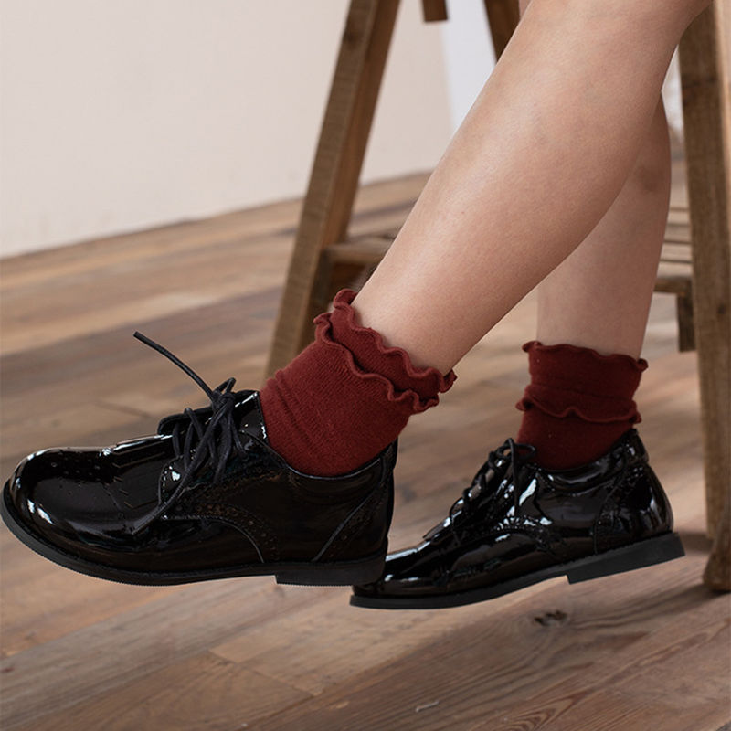 Sznurówki Unisex Skórzane Buty Szkolne Rozmiar 26-40 Dziewczyny Tassel Skórzane Buty