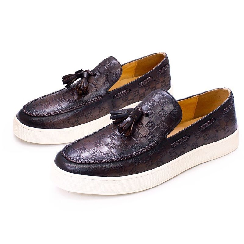 Skóra Casual Mens Slip On Sneakers Buty 1,2 kg 40-45 Rozmiar