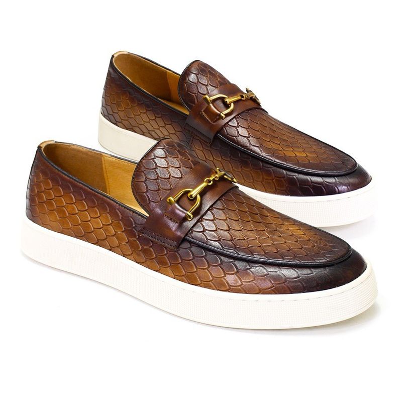 Wszystkie pory roku męskie Slip On Sneakers Prawdziwa skóra Buty płaskie łódki do wypoczynku