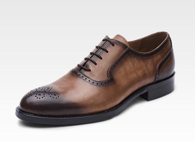 Klasyczne buty PU dla mężczyzn w stylu Oxford