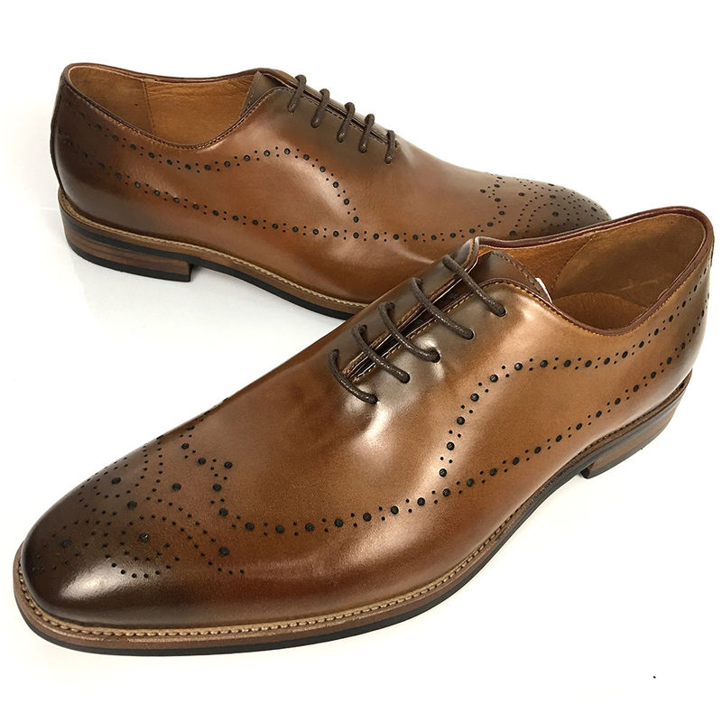 Anglia styl mody mężczyźni biurowe formalne skóry Brogue buty z dużym rozmiarem
